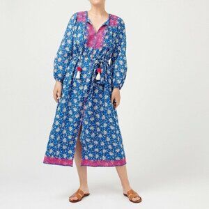 J. Crew belted tunic block print dress size small